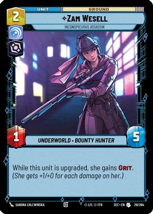 Zam Wesell - Inconspicuous Assassin (29/264) - Secrets of Power