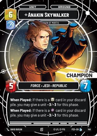 Anakin Skywalker - Champion of Mortis (Champion) (147) - Sector and Regional Promos Season 1 Foil