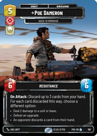 Poe Dameron - Quick to Improvise (158) - Sector and Regional Promos Season 1