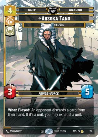 Ahsoka Tano - Chasing Whispers (170) (170) - Sector and Regional Promos Season 1 Foil