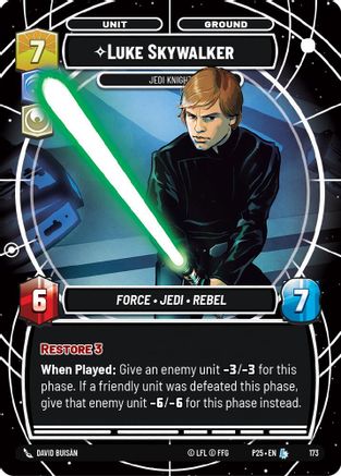 Luke Skywalker - Jedi Knight (173) - Sector and Regional Promos Season 1 Foil