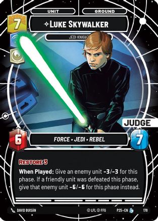 Luke Skywalker - Jedi Knight (Judge) (174) - Judge Promos Foil