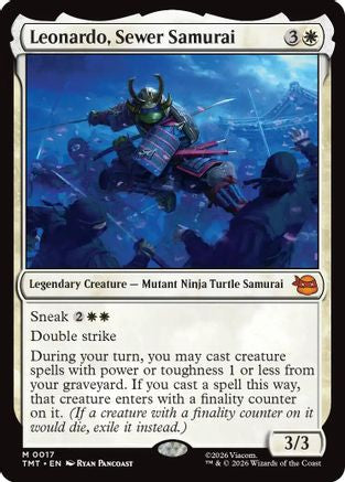 Leonardo, Sewer Samurai (TMT-017) - Teenage Mutant Ninja Turtles
