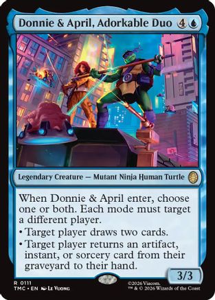 Donnie & April, Adorkable Duo (TMC-111) - Commander: Teenage Mutant Ninja Turtles
