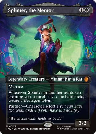 Splinter, the Mentor (Borderless) [Teenage Mutant Ninja Turtles Commander]