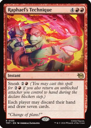 Raphael's Technique (TMT-105) - Teenage Mutant Ninja Turtles Foil