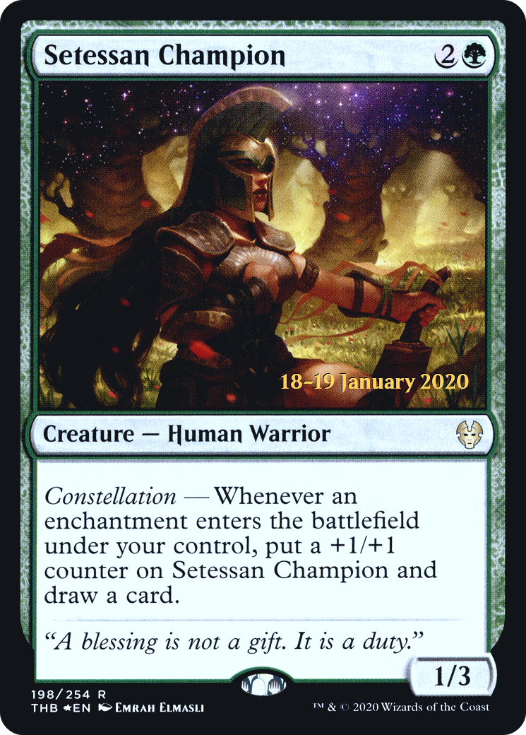 Setessan Champion (PRE-198) - Theros Beyond Death Promos Foil