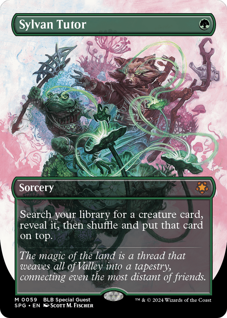 Sylvan Tutor (Borderless) (SPG-059) - Special Guests (Borderless) Foil