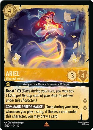 Ariel - Ethereal Voice (17/204) - Whispers in the Well Cold Foil