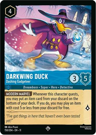Darkwing Duck - Dashing Gadgeteer (150/204) - Winterspell Cold Foil