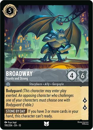 Broadway - Sturdy and Strong (190/204) - Whispers in the Well Cold Foil