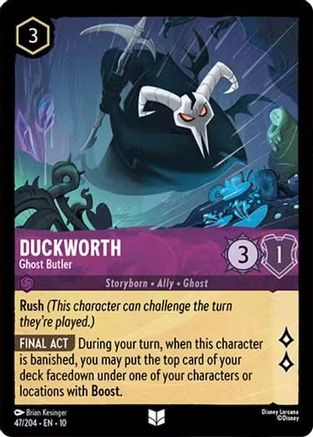Duckworth - Ghost Butler (47/204) - Whispers in the Well Cold Foil