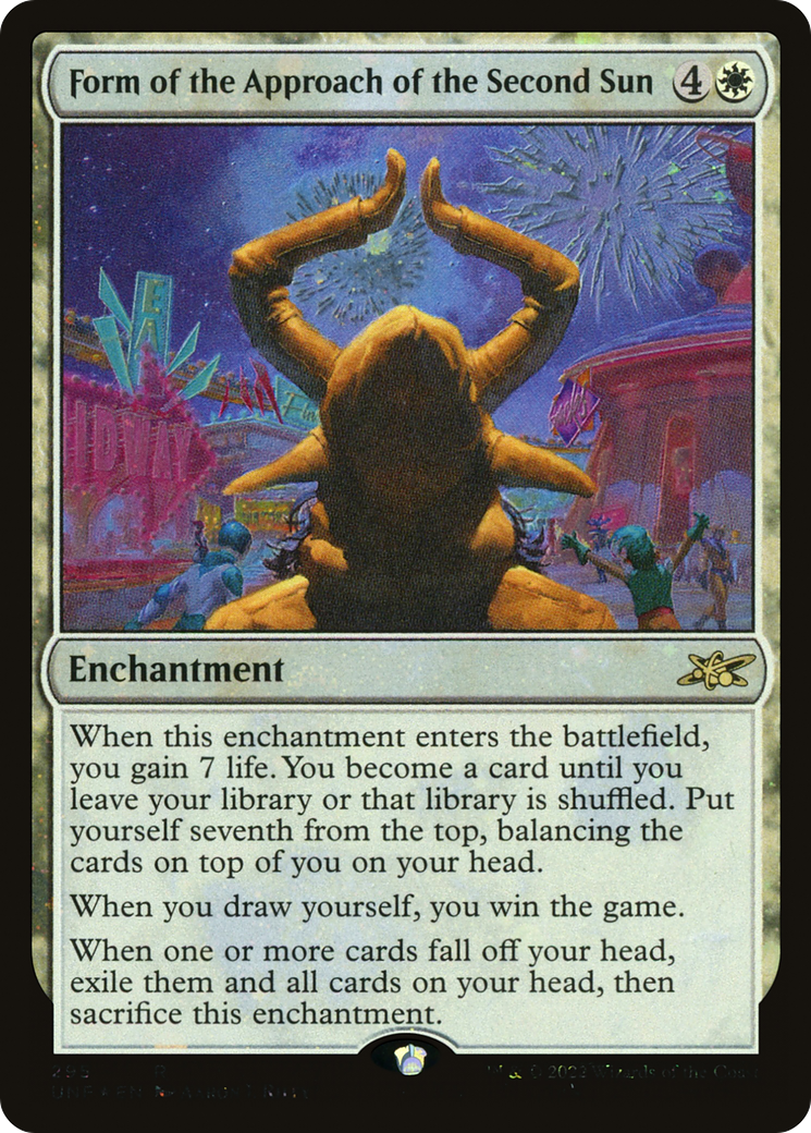 Form of the Approach of the Second Sun (Galaxy Foil) (UNF-295) - Unfinity Foil