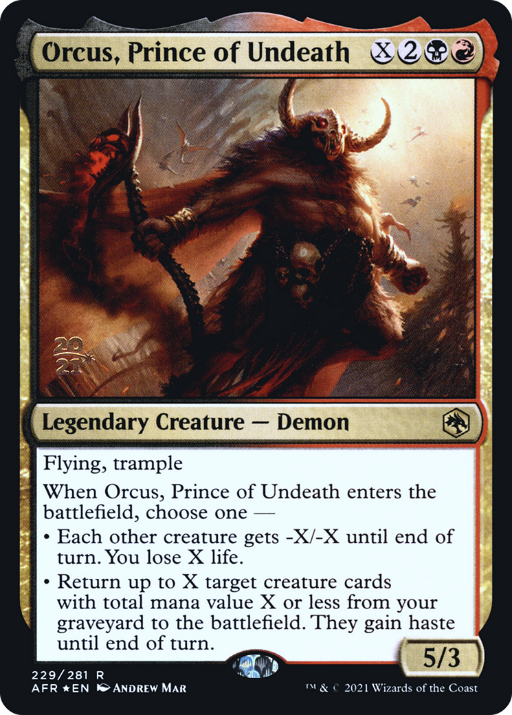 Orcus, Prince of Undeath (PRE-229) - Adventures in the Forgotten Realms Promos Foil