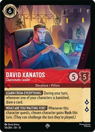 David Xanatos - Charismatic Leader (116/204) - Whispers in the Well Cold Foil