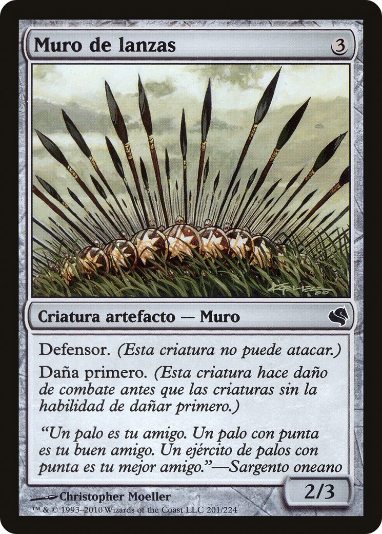 Wall of Spears (Spanish) - "Muro de lanzas" (PS11-201) - Salvat 2011