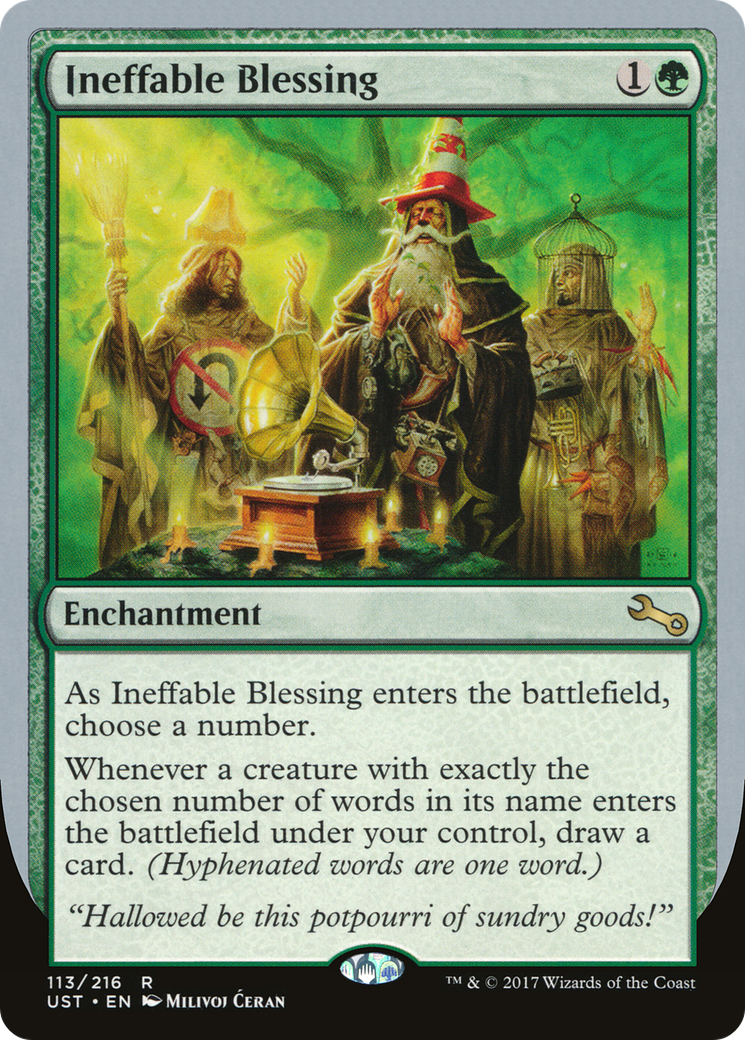 Ineffable Blessing (F) (UST-113) - Unstable Foil