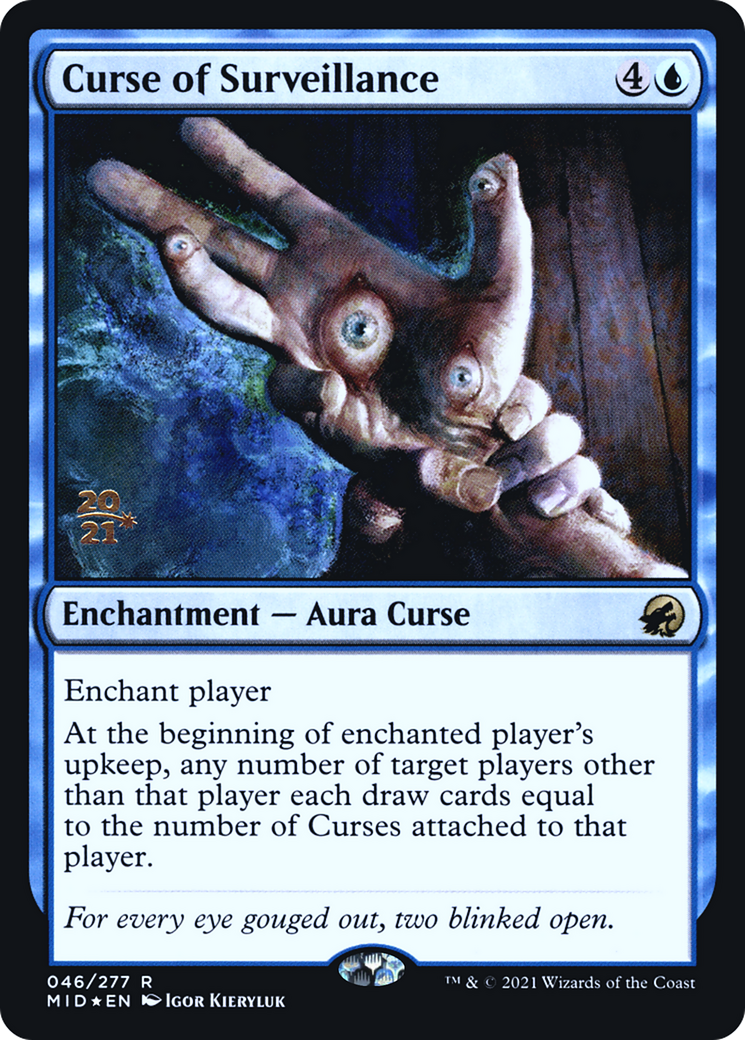 Curse of Surveillance (PRE-046) - Innistrad: Midnight Hunt Promos Foil