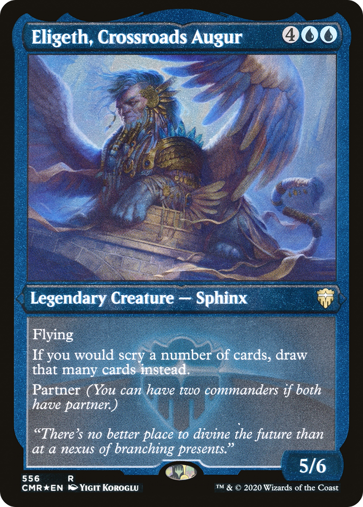 Eligeth, Crossroads Augur (Foil Etched) (CMR-556) - Commander Legends Foil