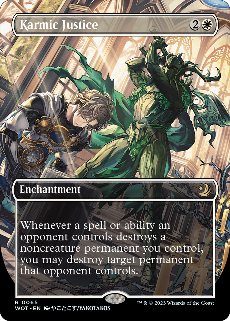 Karmic Justice (Anime Borderless) (WOT-065) - Wilds of Eldraine: Enchanting Tales (Borderless)