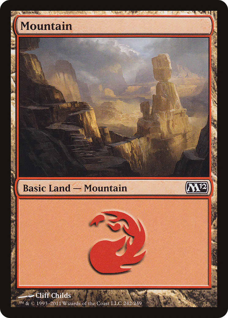 Mountain (242) (M12-242) - Magic 2012 Foil