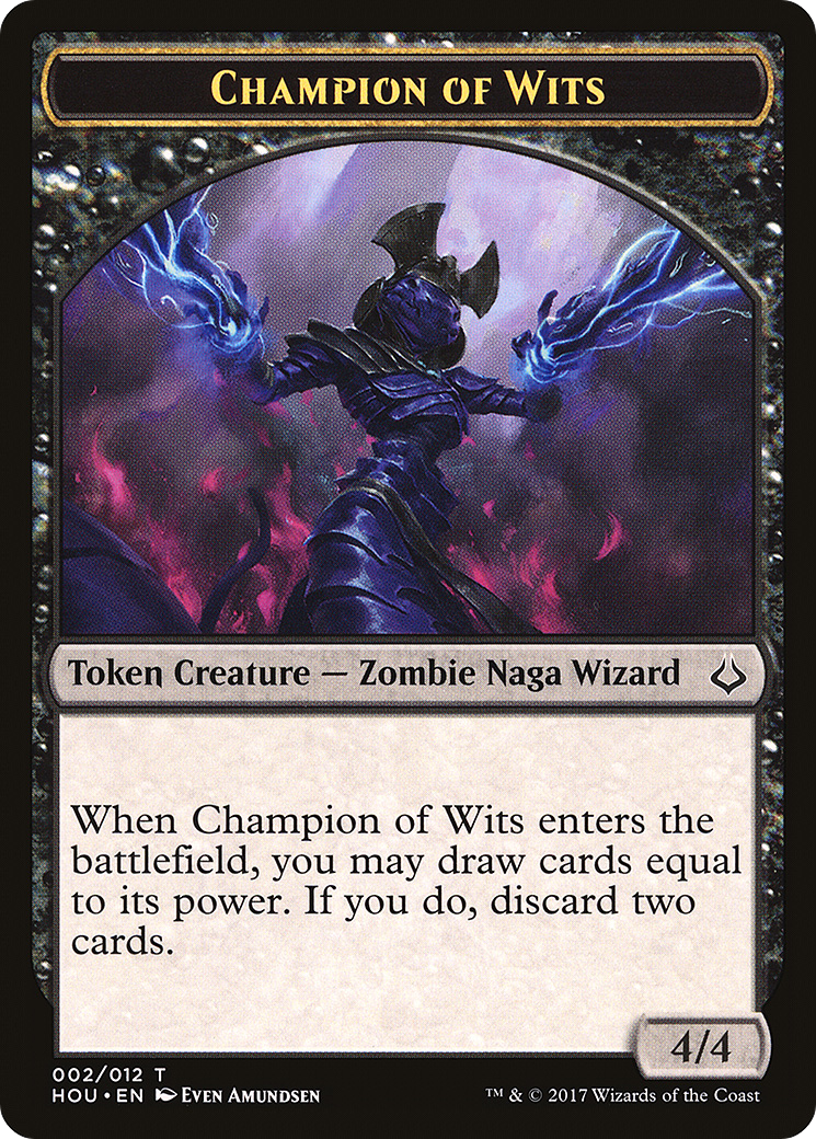 Champion of Wits Token (HOU-002) - Hour of Devastation Tokens