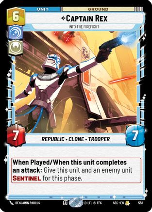 Captain Rex - Into the Firefight (Foil) (558) - Secrets of Power Foil