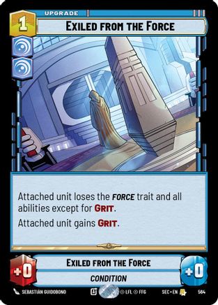 Exiled from the Force (Foil) (564) - Secrets of Power Foil