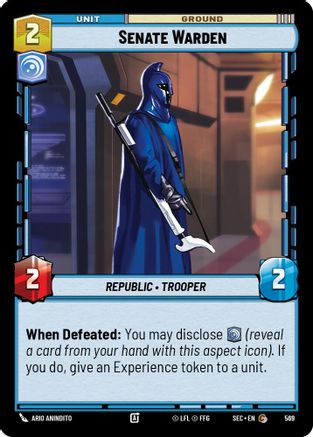 Senate Warden (Foil) (569) - Secrets of Power Foil