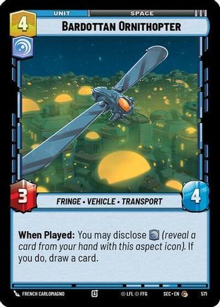 Bardottan Ornithopter (Foil) (572) - Secrets of Power Foil