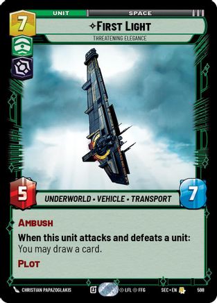 First Light - Threatening Elegance (Foil) (598) - Secrets of Power Foil