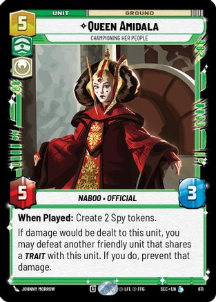 Queen Amidala - Championing Her People (Foil) (611) - Secrets of Power Foil