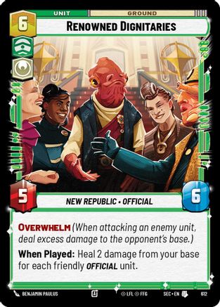 Renowned Dignitaries (Foil) (612) - Secrets of Power Foil