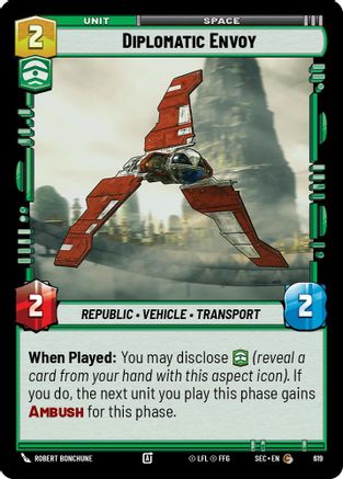 Diplomatic Envoy (Foil) (619) - Secrets of Power Foil