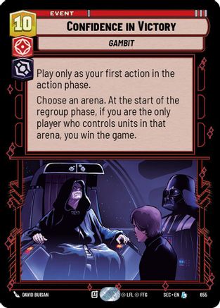 Confidence in Victory (Foil) (655) - Secrets of Power Foil