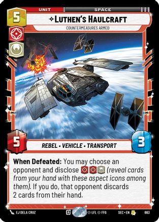 Luthen's Haulcraft - Countermeasures Armed (Foil) (663) - Secrets of Power Foil