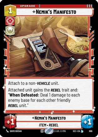Nemik's Manifesto (Foil) (666) - Secrets of Power Foil