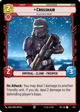 Crosshair - Filled With Doubt (Foil) (672) - Secrets of Power Foil