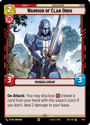 Warrior of Clan Ordo (Foil) (674) - Secrets of Power Foil