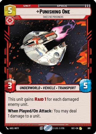 Punishing One - Takes No Prisoners (Foil) (681) - Secrets of Power Foil