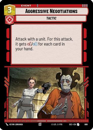 Aggressive Negotiations (Foil) (689) - Secrets of Power Foil