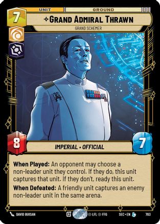 Grand Admiral Thrawn - Grand Schemer (Foil) (703) - Secrets of Power Foil