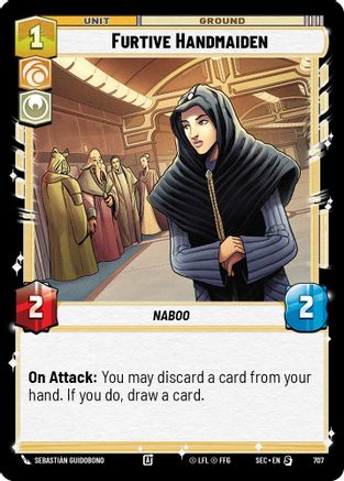 Furtive Handmaiden (Foil) (707) - Secrets of Power Foil