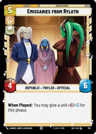 Emissaries from Ryloth (Foil) (716) - Secrets of Power Foil