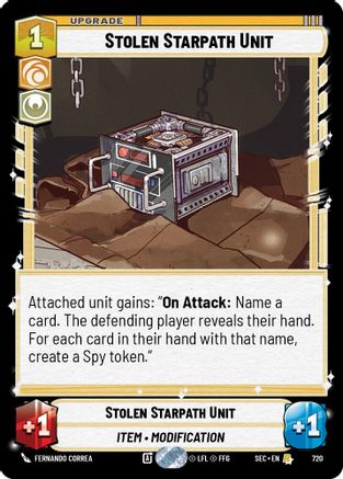 Stolen Starpath Unit (Foil) (720) - Secrets of Power Foil