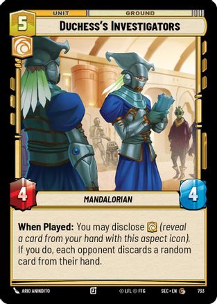 Duchess's Investigators (Foil) (733) - Secrets of Power Foil