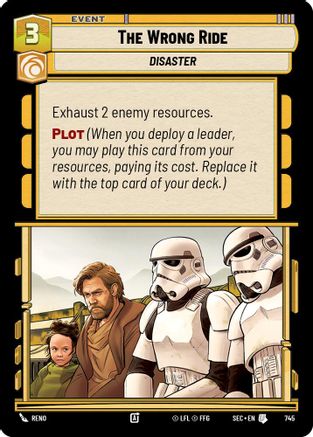 The Wrong Ride (Foil) (745) - Secrets of Power Foil