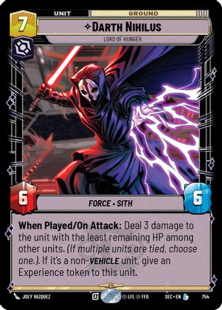 Darth Nihilus - Lord of Hunger (Foil) (754) - Secrets of Power Foil