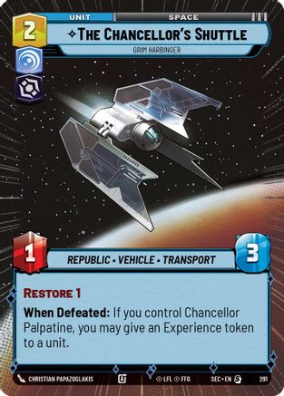 The Chancellor's Shuttle - Grim Harbinger (Hyperspace) (291) - Secrets of Power