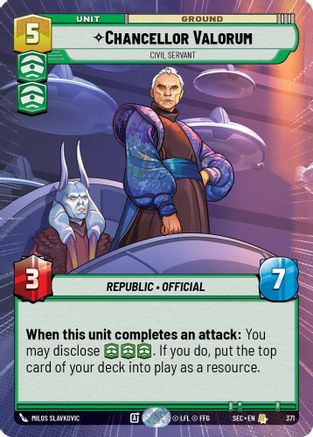 Chancellor Valorum - Civil Servant (Hyperspace) (371) - Secrets of Power